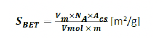 Из объема монослоя удельную площадь поверхности