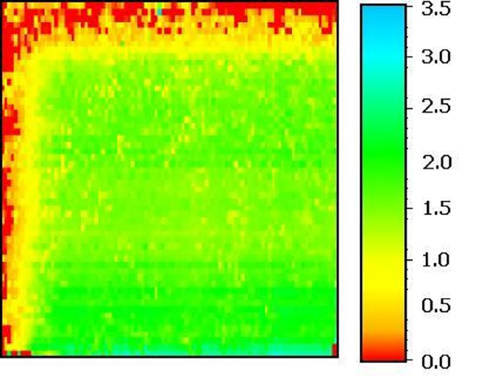 Карта времени жизни поликристаллической кремниевой подложки