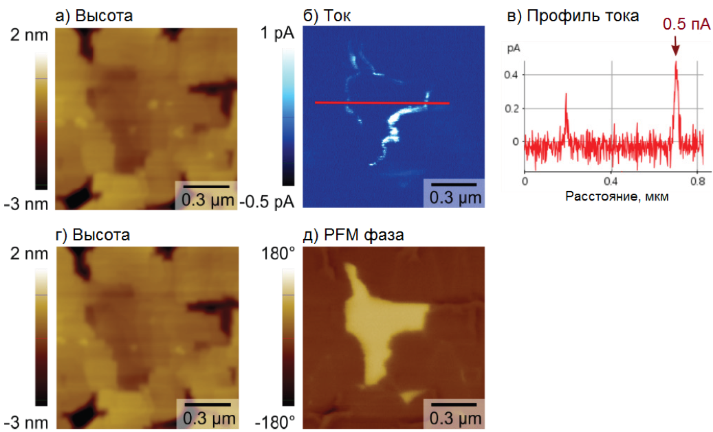 Результаты последовательных измерений на тонкой пленке