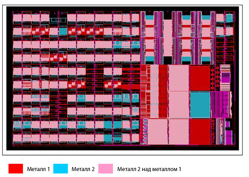 Пример анализируемой структурированной 90 нм подложки SKW6-5 Cu/TEOS